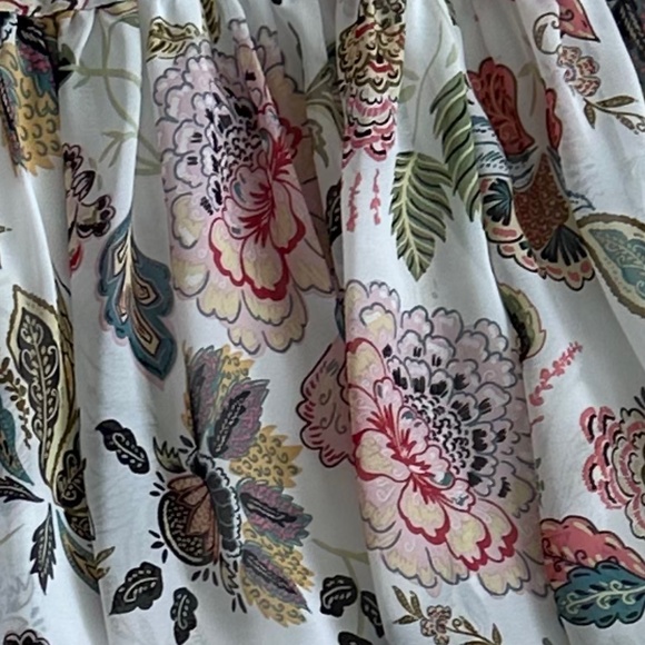 Maison Tara Floral Tiered Midi Dress Size 14W Wedding Party Feminine Flowy - Picture 4 of 16